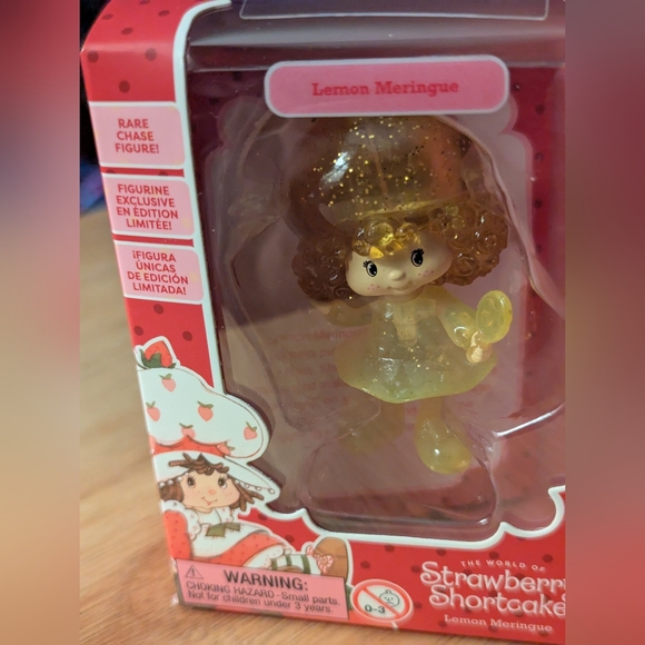 Strawberry Shortcake Cheebee Doll Lemon Meringue Glitter RARE Chase - Picture 5 of 5
